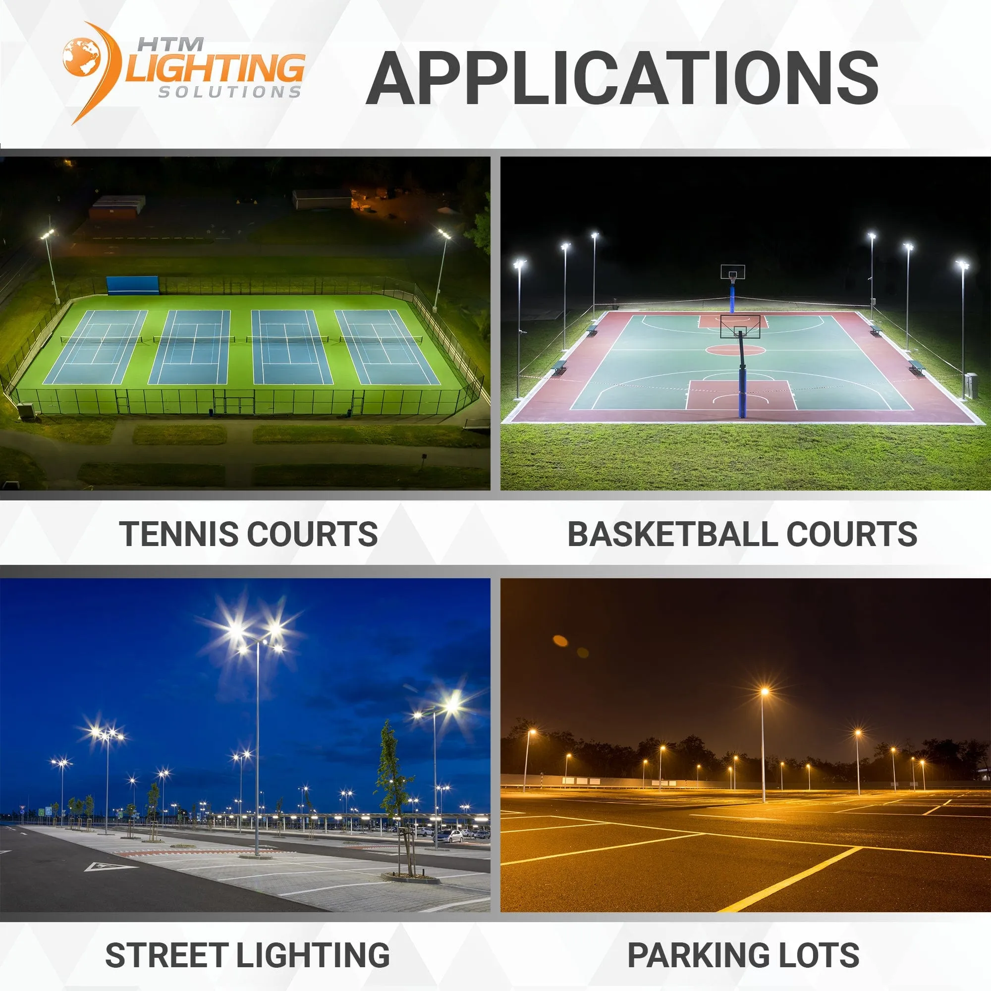 150W/120W/80W LED Area Light With Direct Mount - 3K/4K/5K CCT - 100-277VAC