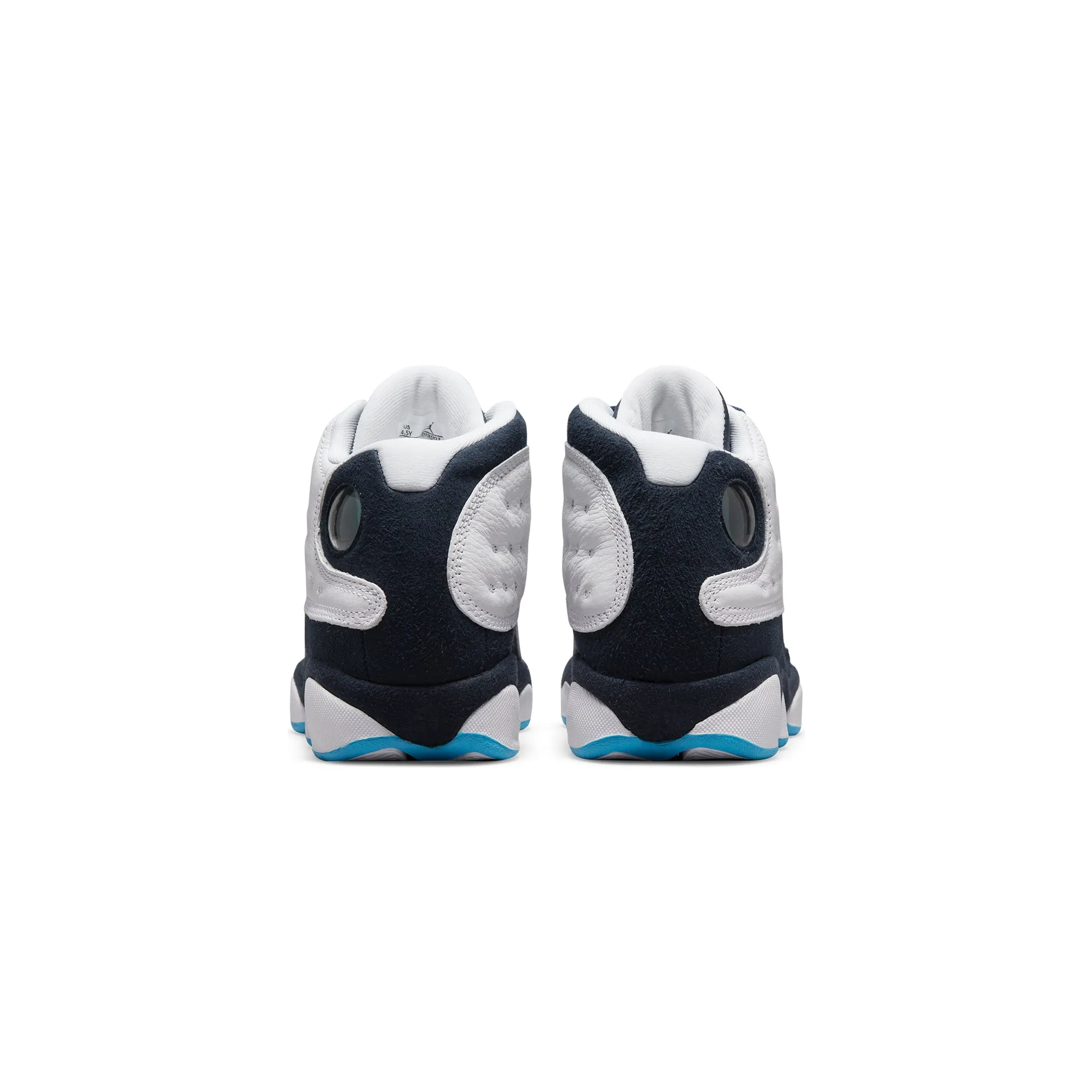 Air Jordan Kids 13 Retro Shoes White/DK Powder Blue