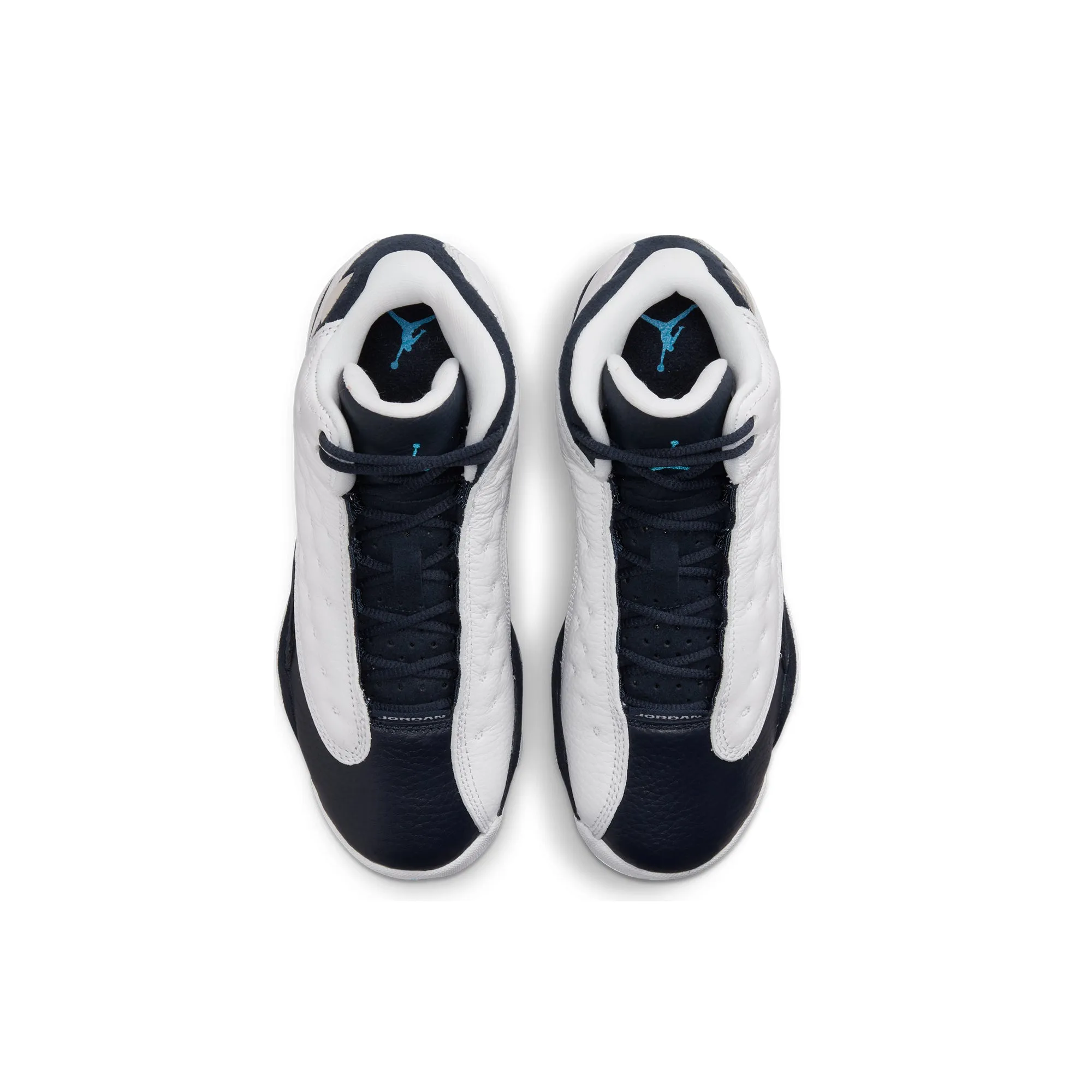 Air Jordan Kids 13 Retro Shoes White/DK Powder Blue