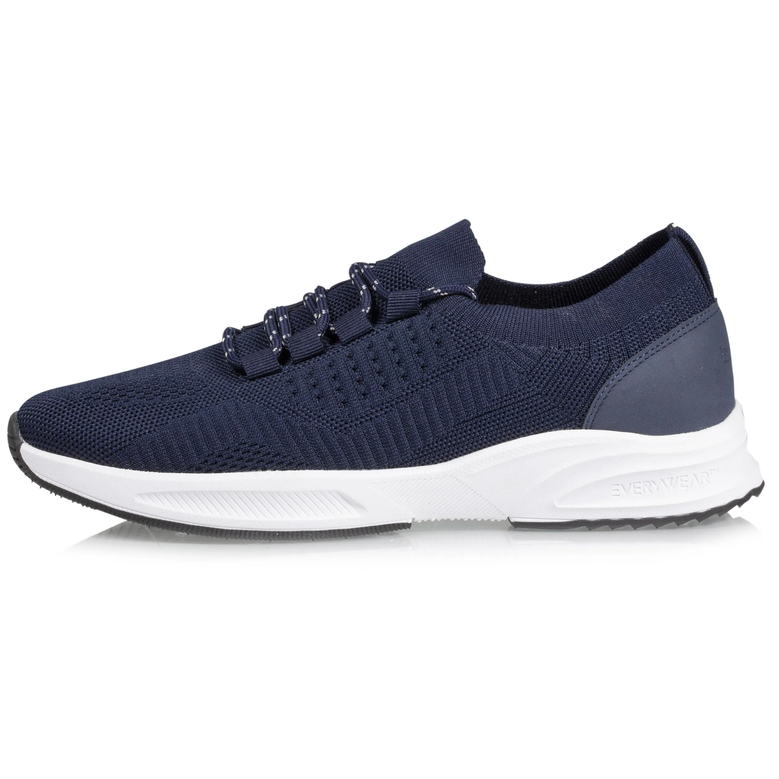 Baskets Confort Homme slip-on lacets Marine