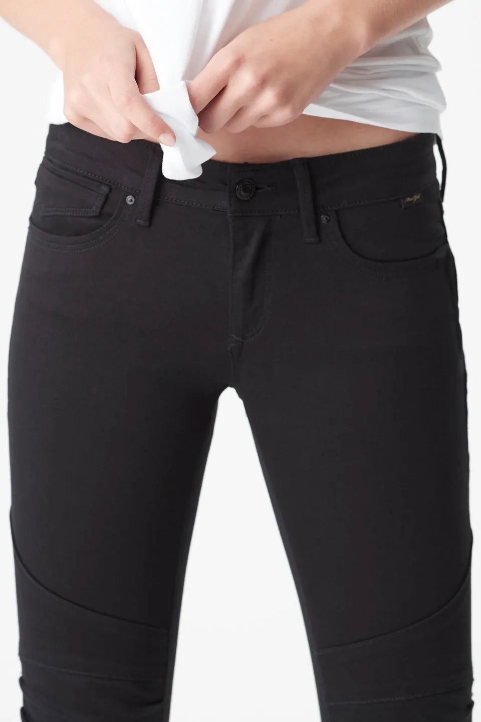 Jesy Skinny Black Gold Pima Denim Jean