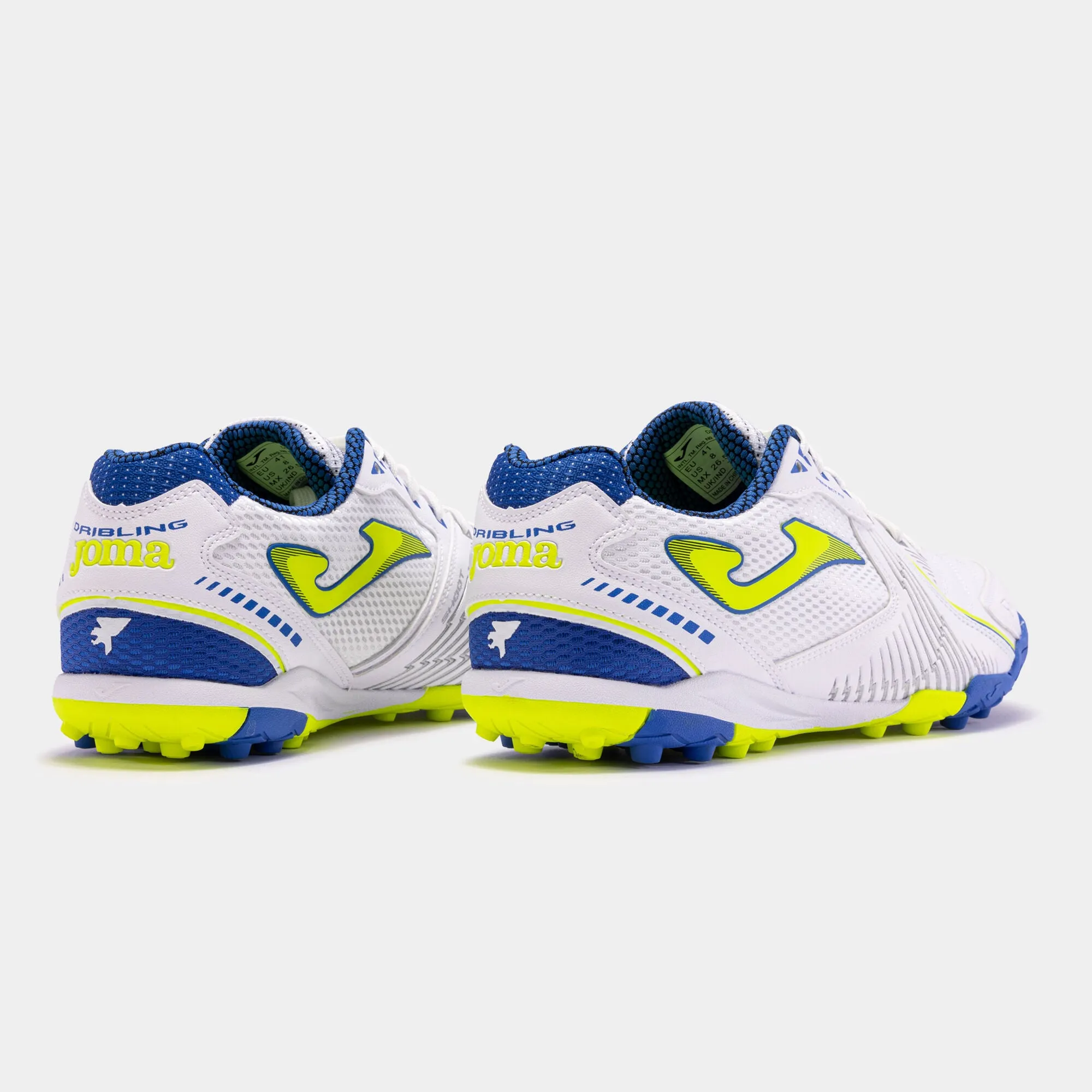 Joma men's Turf soccer shoe Dribling 2302 white-blue 