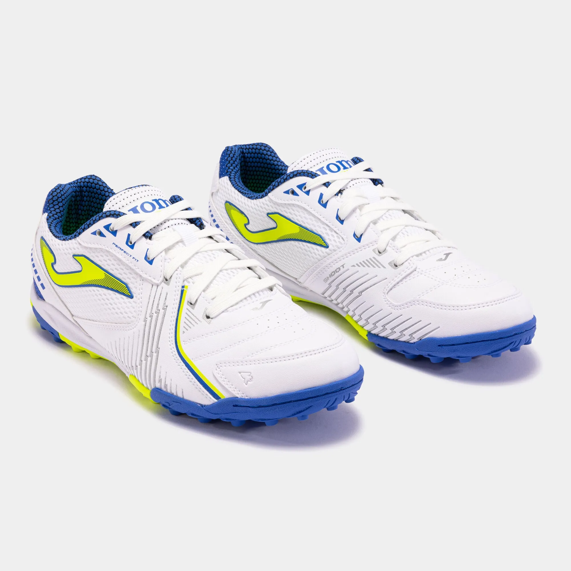 Joma men's Turf soccer shoe Dribling 2302 white-blue 