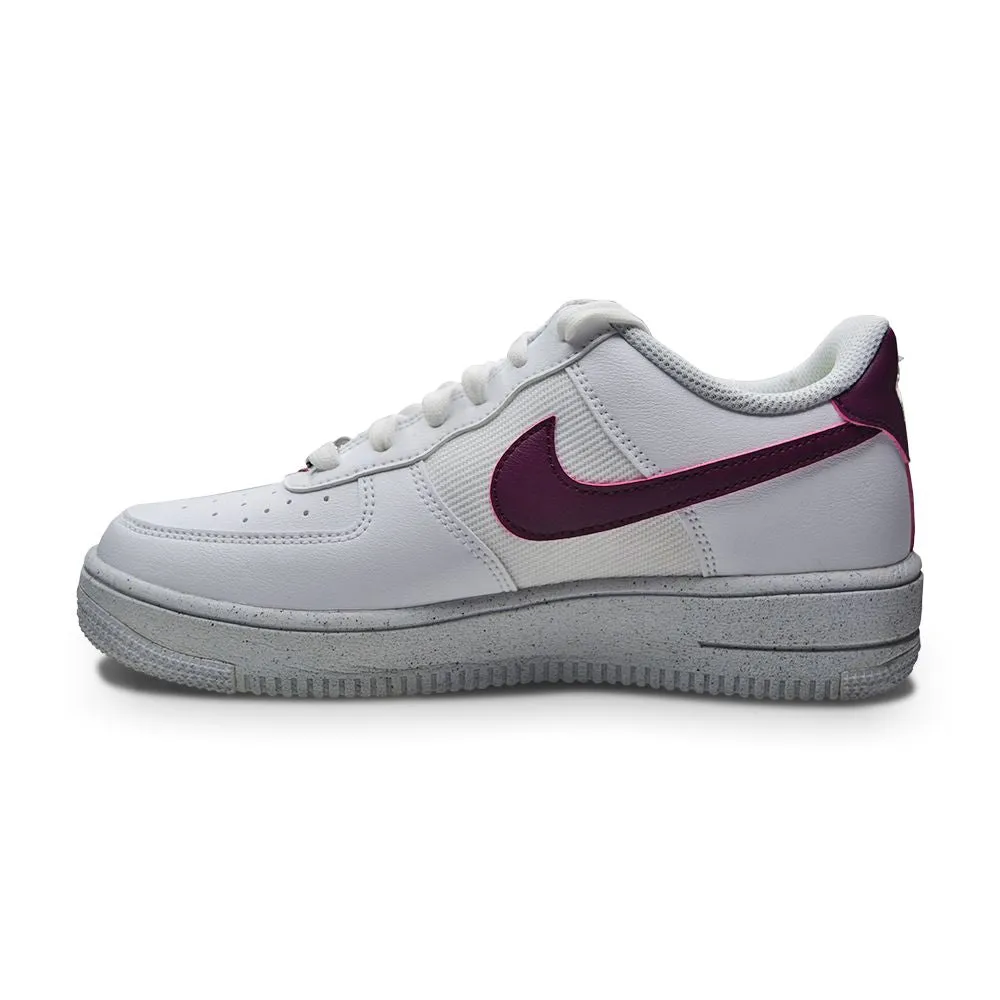 Juniors Nike Air Force 1 Crater NN (GS) - DH8695 100 - White Sangria Volt