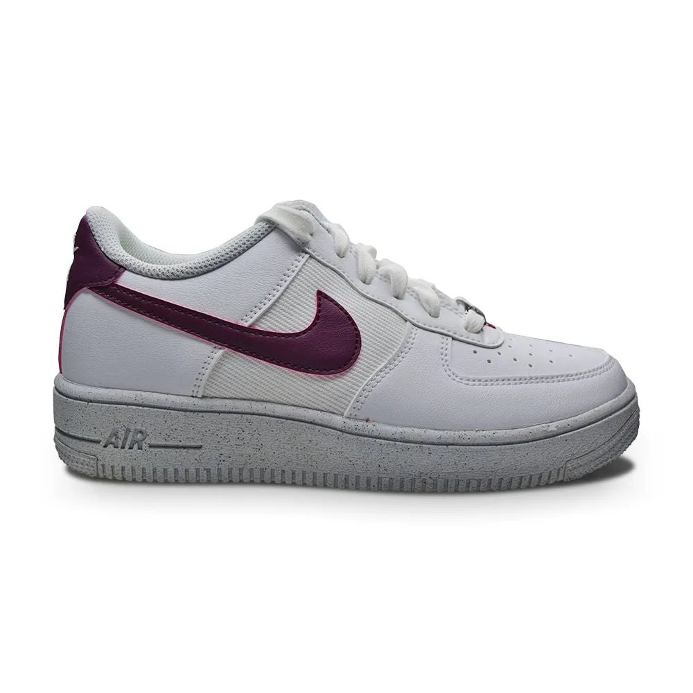 Juniors Nike Air Force 1 Crater NN (GS) - DH8695 100 - White Sangria Volt