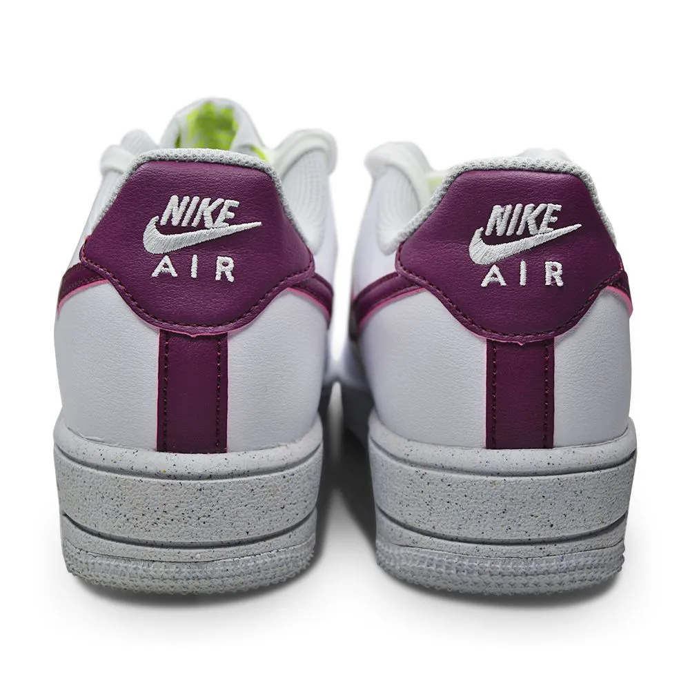 Juniors Nike Air Force 1 Crater NN (GS) - DH8695 100 - White Sangria Volt