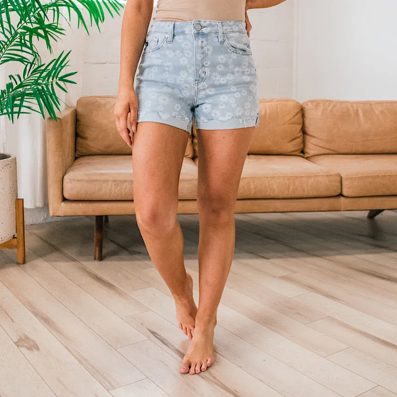 KanCan Genevive Floral Print Shorts FINAL SALE