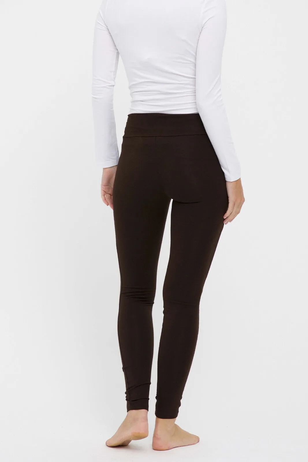 Soft Bamboo Leggings - Chocolate