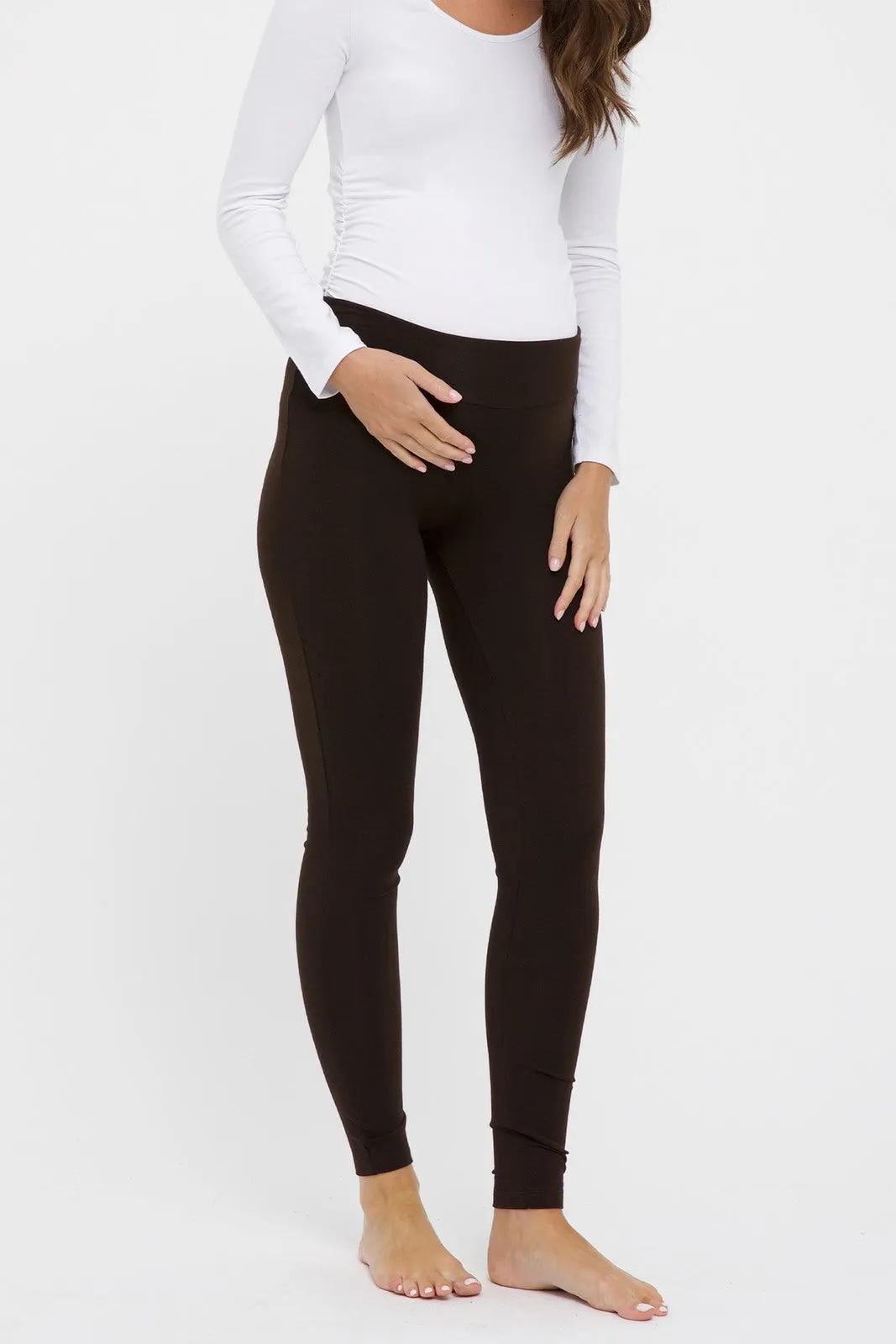 Soft Bamboo Leggings - Chocolate